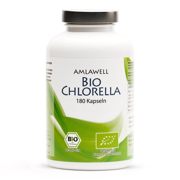 Amlawell Bio Chlorella / 180 Kapseln / DE-ÖKO-039