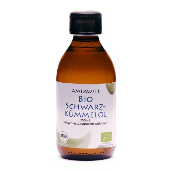 Amlawell natives Bio Schwarzkümmelöl / 250 ml / DE-ÖKO-039