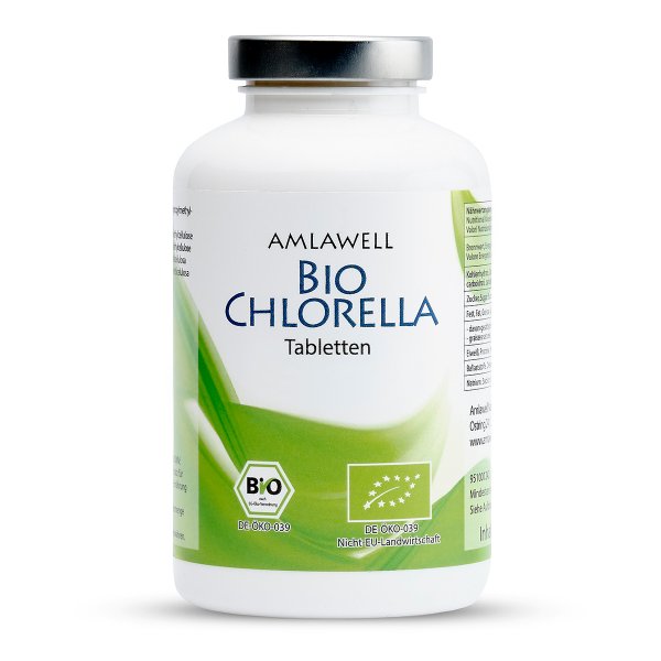 Amlawell Bio Chlorella Tabletten / 250 g / 1000 Tabletten / DE-ÖKO-039